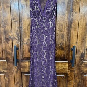 Purple Lace Gown
